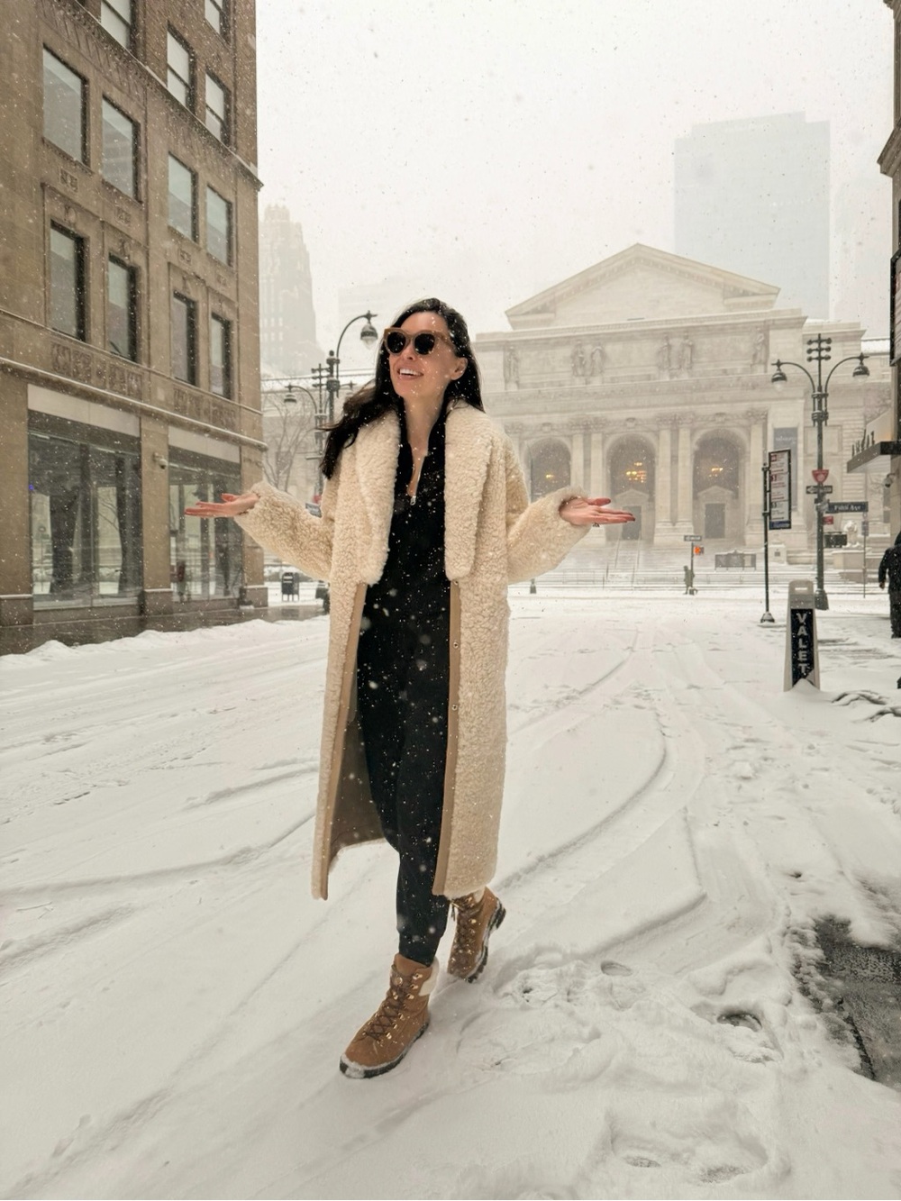 IRO Cream Teddy Long Coat